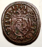 G.345 GERMANIA SOEST 3 PFENNIG 1741