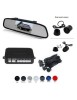 Senzori parcare cu camera video si display LCD de 4.3&quot; in oglinda T23 Negru