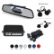 Senzori parcare cu camera video si display LCD de 4.3&quot; in oglinda T23 Negru