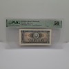 Bancnota 3 Lei 1966, aUNC, Gradata PMG 50, Pliu Central, Colturi Rotunjite