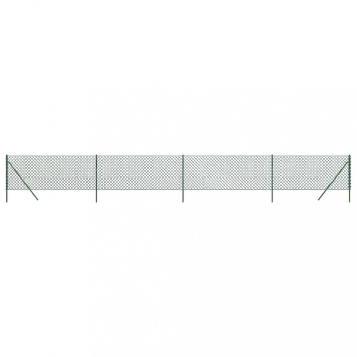 Gard de plasa de sarma, verde, 1,1x10 m