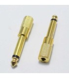 Adaptor audio aurit JACK 6.3 mm tata la 3.5 mm MONO, Oem