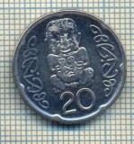 12089 MONEDA -NOUA ZEELANDA-NEW ZEALAND- 20 CENTS-ANUL 2006-STAREA CARE SE VEDE, Asia