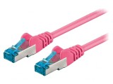 Patch Cord S/FTP Cat6a Roz 0.25m LSZH, Goobay