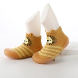 Mocasini galben mustar cu talpa antiderapanta - Lion (Marime Disponibila: