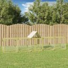 Cotet gaini vidaXL, 500x100x150cm, lemn masiv pin impregnat, acoperis poliester, maro, usa cu incuietoare, protectie animale