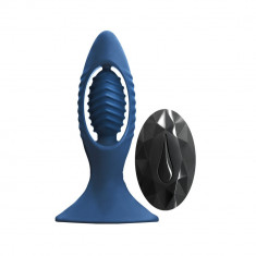 Renegade - V2 - Blue - Vibrator Anal cu Telecomandă, Reîncărcabil, 11,2 cm