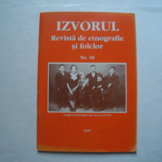 Izvorul. Revista de etnografie si folclor, nr. 18, 1997