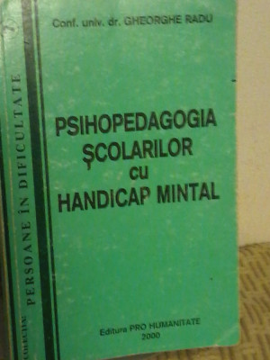 Gheorghe Radu - Psihopedagogia scolarilor cu handicap mintal foto