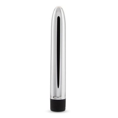 Vibratoare clasice - Crushious Vibrator Clasic Argintiu Neintimidant Discret cu Vibratii Ajustabile de la Murmur la Trepidatii Puternice foto