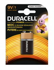 Baterie alcalina DURACELL 9V 6LR61 MN1604 foto