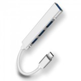 Cumpara ieftin Hub splitter, NEXT, Aluminiu, de la USB-C la USB 3.0 si 3xUSB 2.0