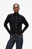 Karl Lagerfeld cardigan culoarea negru, A4W18040
