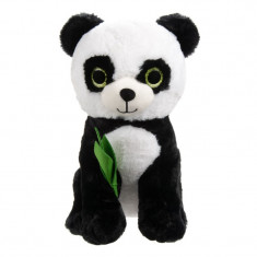Jucarie de plus Urs Panda, 40 cm, Alb/Negru foto