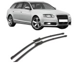 Cumpara ieftin Set stergatoare auto AUDI A6 Allroad C6 (4FH) din 2006-2011, pentru parbriz auto, 2 bucati, Valeo Silencio Xtrm, din cauciuc siliconat rezistent, AUDI