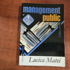 Management public de Lucica Matei