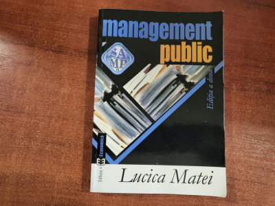 Management public de Lucica Matei foto