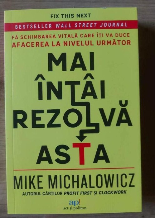 Mai intai rezolva asta- Mike Michalowicz