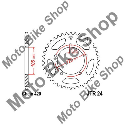 MBS Pinion spate 420 Z51, Cod Produs: JTR2451 foto