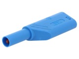 Conector banană 4mm 24A 1kVDC albastru 0,5-2,5mm&sup2;