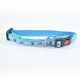 ZGARDA NYLON PENTRU CAINI MOL CU MODEL LIGHT BLUE CLICK 20MM 35-55CM L0902.20055B