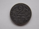 Moneda 2 Heller 1917 Austro-Ungar, Colecție Numismatică, Imperiul Austro-Ungar