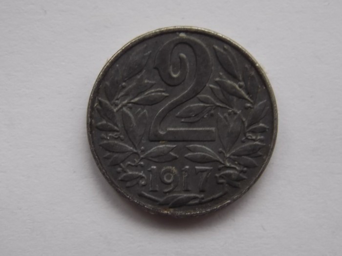 2 HELLER 1917 IMPERIUL AUSTRO-UNGAR