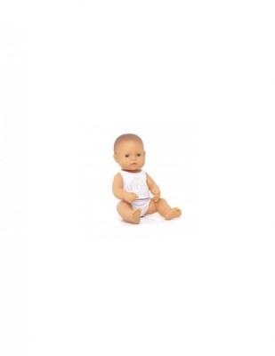 Papusa bebelus educativa 32 cm - Baiat caucazian bunet foto