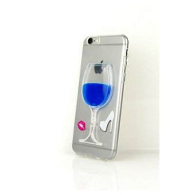 Husa Silicon Liquid Wine Samsung G920 Galaxy S6 Blue foto