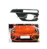 Grila bara VW Beetle (5c1), 2017-, Fata, partea Stanga, cromat/negru; cu gaura pentru lampa de ceata, Aftermarket, Rapid