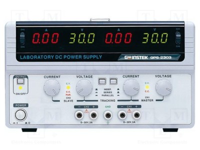 Alimentator de laborator liniar multicanal GW INSTEK 0-30VDC 0-3A foto