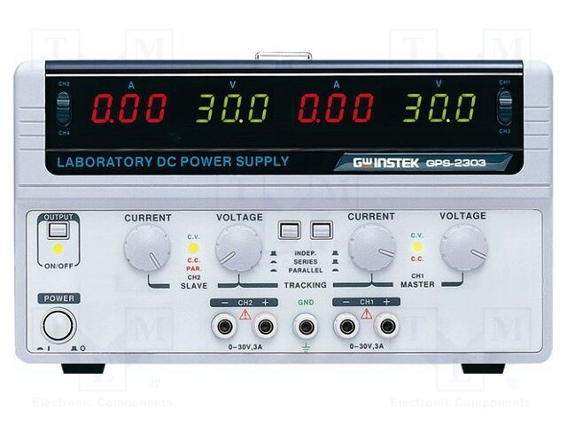 Alimentator de laborator liniar multicanal GW INSTEK 0-30VDC 0-3A