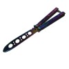 Briceag fluture de antrenament DEPOX&reg;, otel inoxidabil, Rainbow Training, multicolor, 21.5 cm