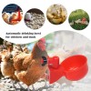 Set 4 Boluri Apa Pasari Rosii, Plastic, 10.5 cm, Accesorii Automate Petshop
