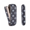 Husa de protectie din piele ecologica si capac din plastic eMazing pentru IQOS 3.0 DUO, anti-soc si anti-zgarieturi, 20g, 12x4x2 cm, negru