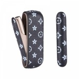 Husa de protectie din piele ecologica si capac din plastic eMazing pentru IQOS 3.0 DUO, anti-soc si anti-zgarieturi, 20g, 12x4x2 cm, negru