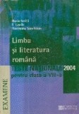 Limba si literatura romana - Testare nationala 2004 pentru clasa a VIII-a