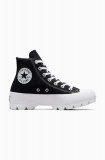 Converse tenisi Chuck Taylor All Star Lugged Hi femei, culoarea negru