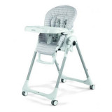 Scaun de masa 2 in 1 Prima Pappa Zero Follow Me, Linear Grey, Peg Perego