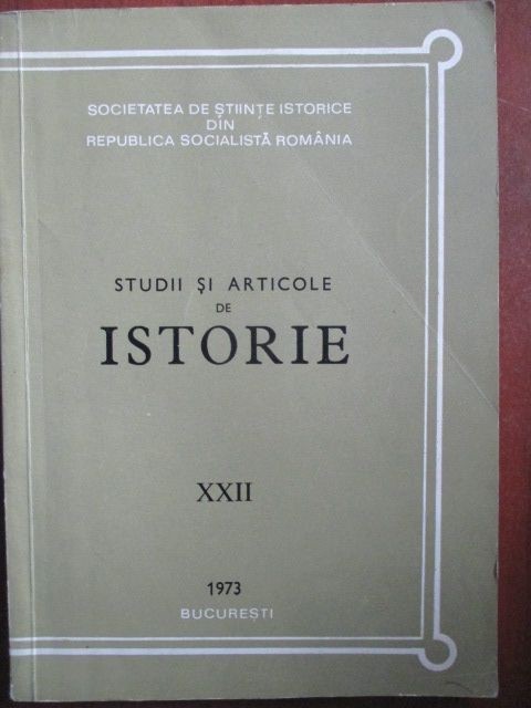 Studii si articole de istorie XXII