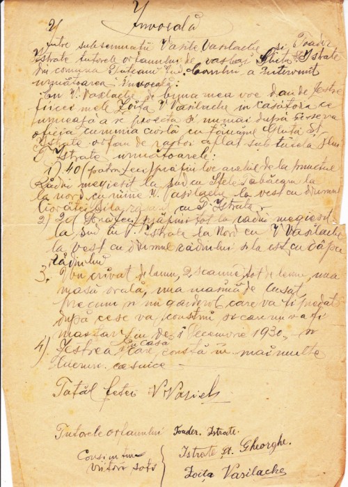 AMS @ - INVOIALA CU TUTORE pt orfan, ANUL 1930