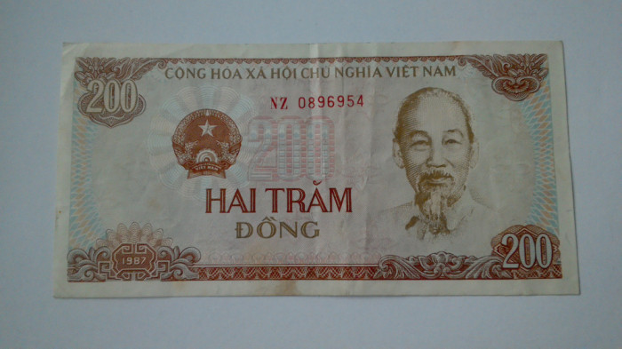 BANCNOTE VIET NAM 200 DONG 1987