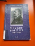Memorii politice (1921-1938) - Grigore Trancu-Iași