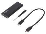 Carcasă hard disc M.2 USB 3.1 neagră