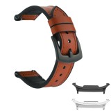 Curea piele, compatibila cu Samsung Galaxy Watch8 Classic 46mm, Caramel Brown