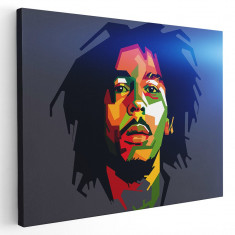Tablou afis Bob Marley cantaret 2385 Tablou canvas pe panza CU RAMA 70x100 cm foto