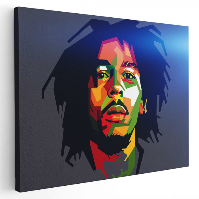 Tablou afis Bob Marley cantaret 2385 Tablou canvas pe panza CU RAMA 80x120 cm