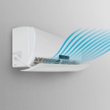 Deflector Aer Conditionat Bewello 57-105cm, Ajustabil, Alb, Anti-Curenti, Protectie Racire Directa