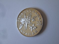 Rara! Cuba 5 Pesos 1981 argint .999 UNC/Proof ed.limitata 3000 buca?i,12 grame foto
