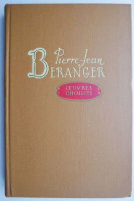 Oeuvres choisies &amp;ndash; Pierre-Jean Beranger foto